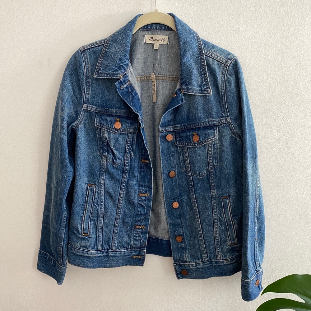 Madewell the Jean Jacket in Pinter Wash sz M NWT